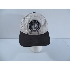 Vintage 90's Starter Gerogetown Hoyas White Blue Pinstripe Snapback Hat Cap